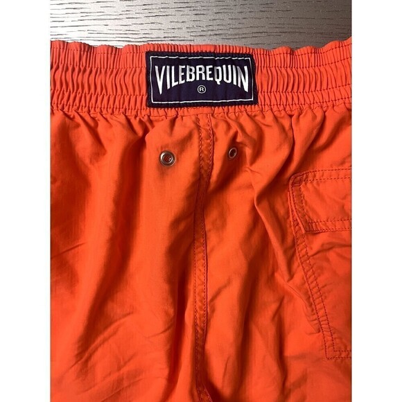 Vilebrequin Boardshorts Mens 2XL Orange 7" Inseam Swim Trunks - Picture 7 of 7